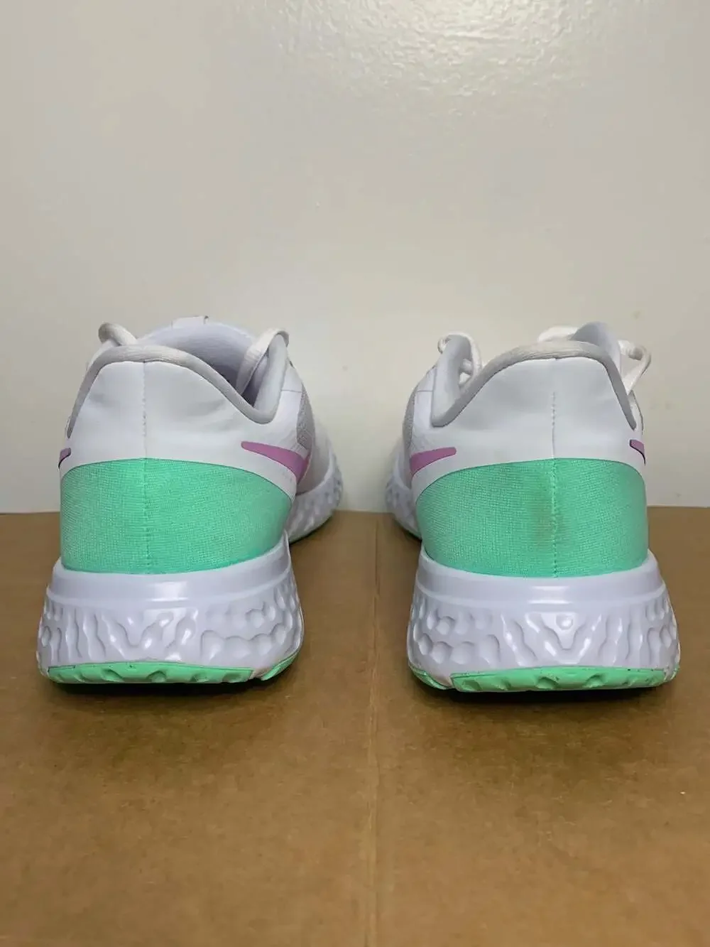 Women's Nike Revolution 5 White/Grey-Purple BQ3207-111, Size 10.5